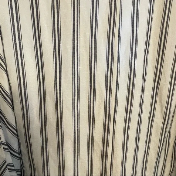 Anthropologie Pilcro White and Blue Striped Blazer Relaxed Fit - Picture 9 of 10